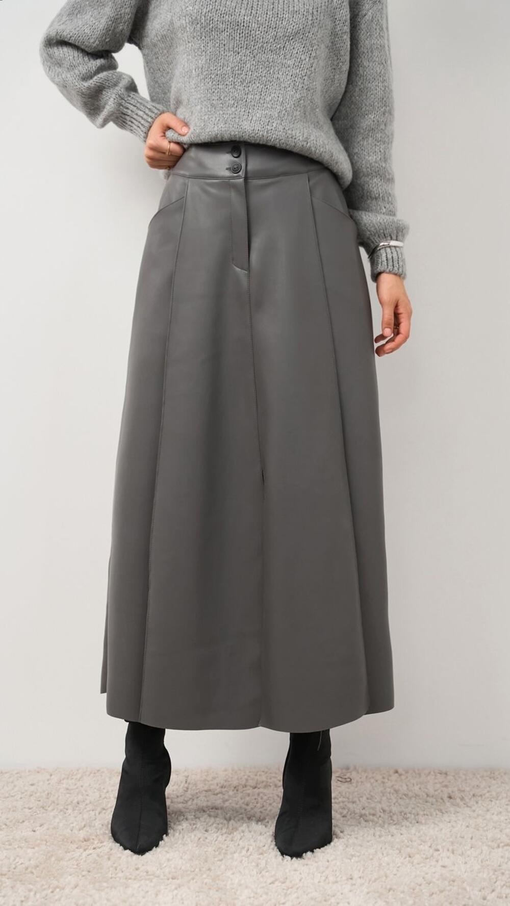 Спідничка з кишенями арт.3073 Triko Bakh Сірий, 46-48