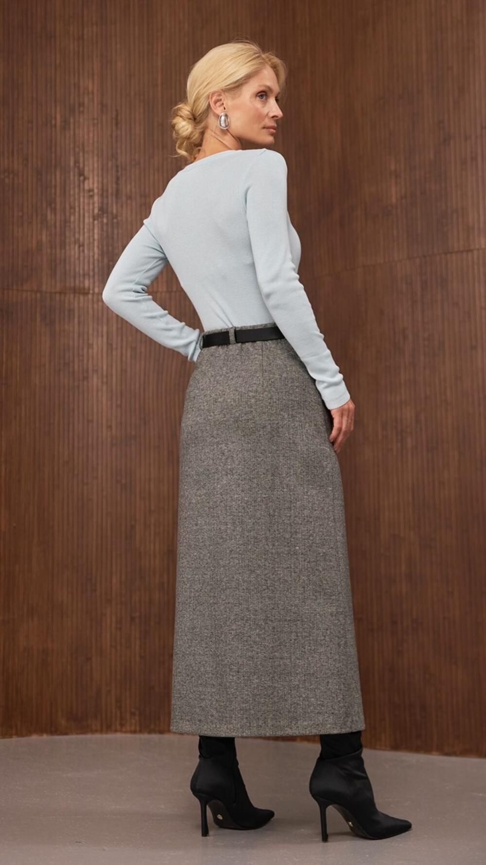 Спідничка тепла арт.3080 Triko Bakh Гравій, 42-44