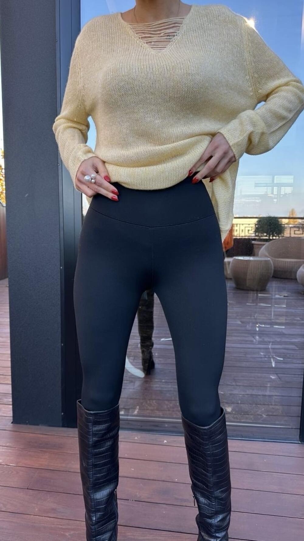 Лосини утягуючі утеплені S091 