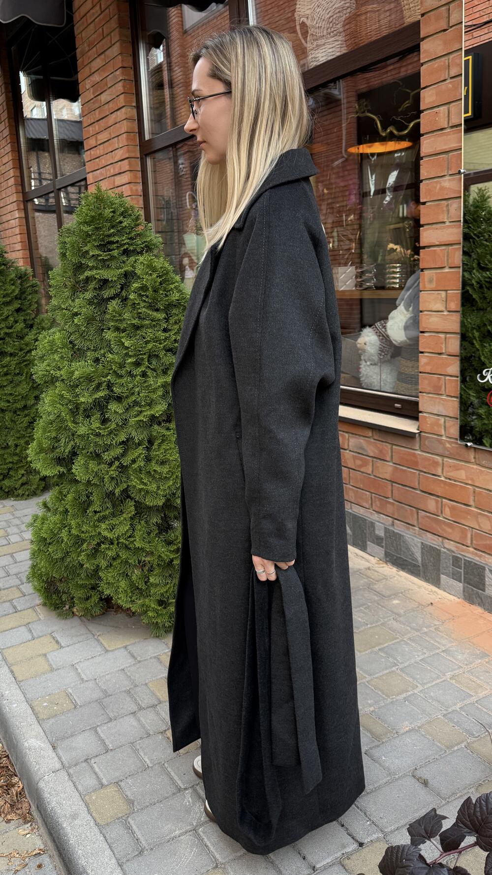 Пальто мод. Глянець Ricco Графітовий, M