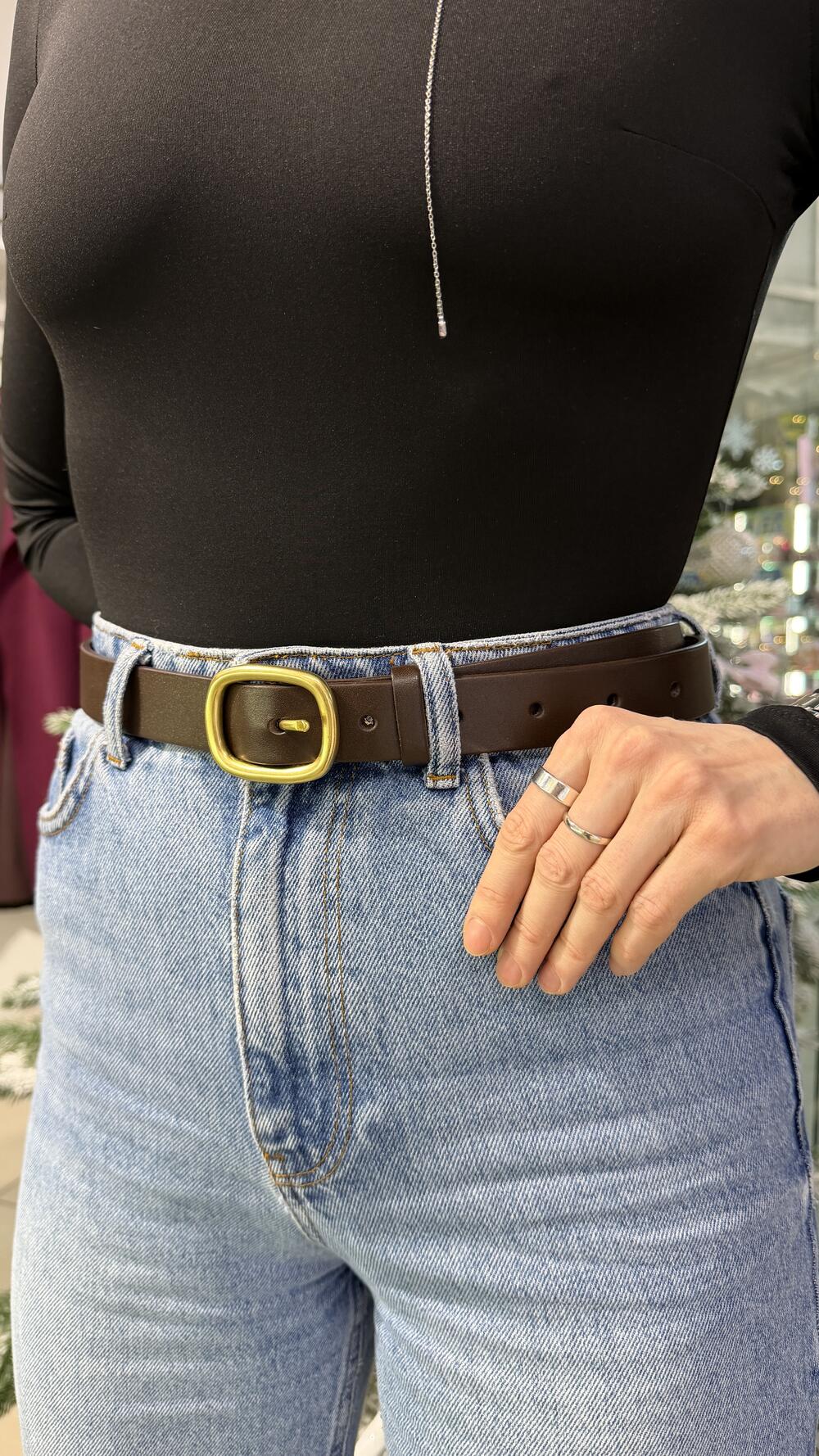 Ремінь шкіряний 05.30.00.161 Kremin Шоколадний