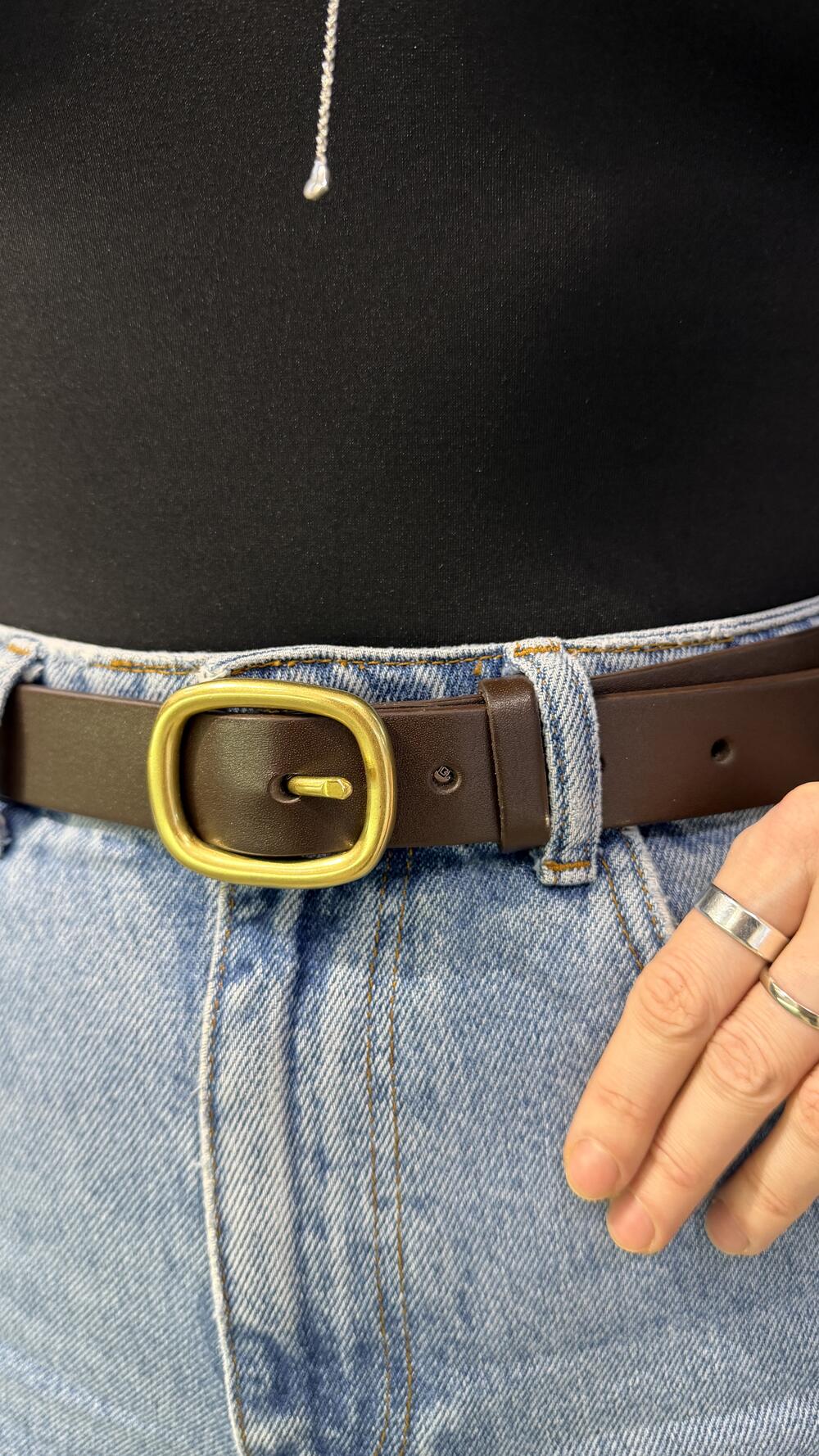 Ремінь шкіряний 05.30.00.161 Kremin Шоколадний