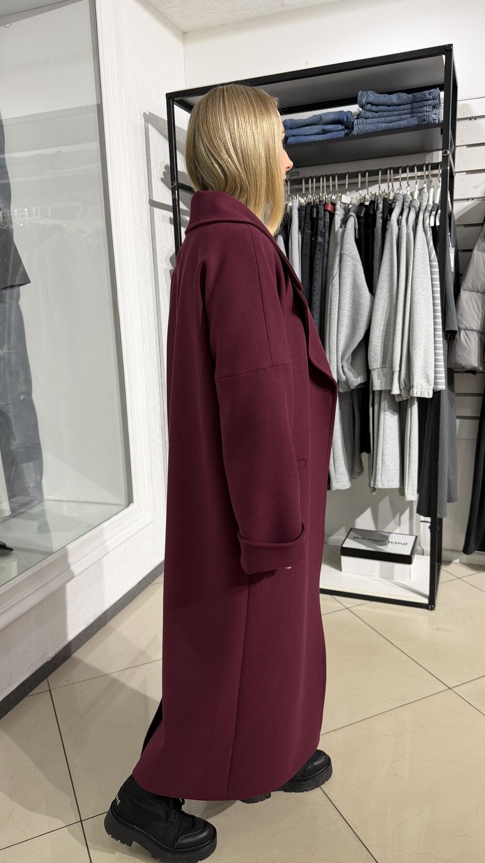 Пальто мод. Еліза Ricco Бургунді, S