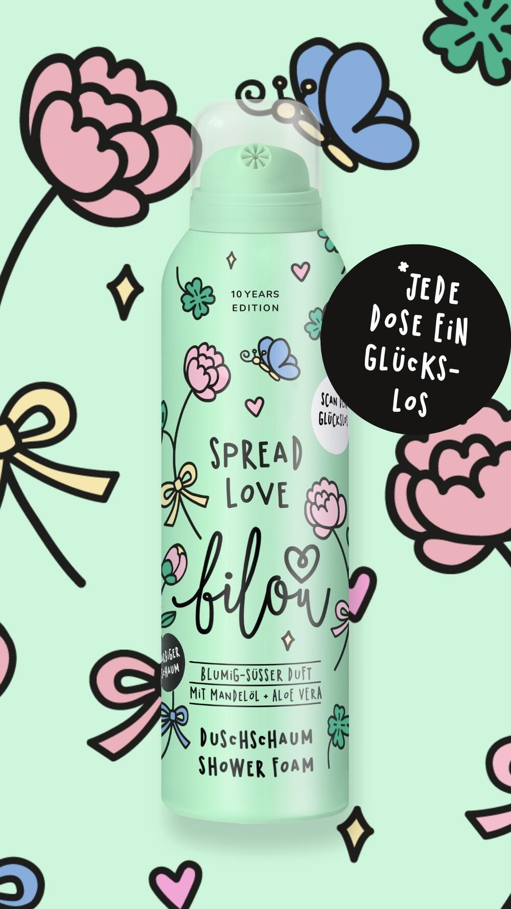Пінка для душу Bilou 200 ml Spread Love