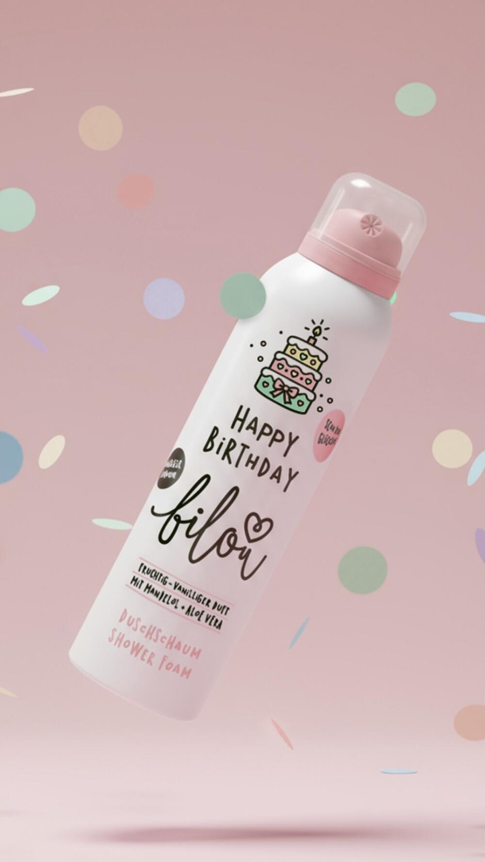 Пінка для душу Bilou 200 ml Happy Birthday