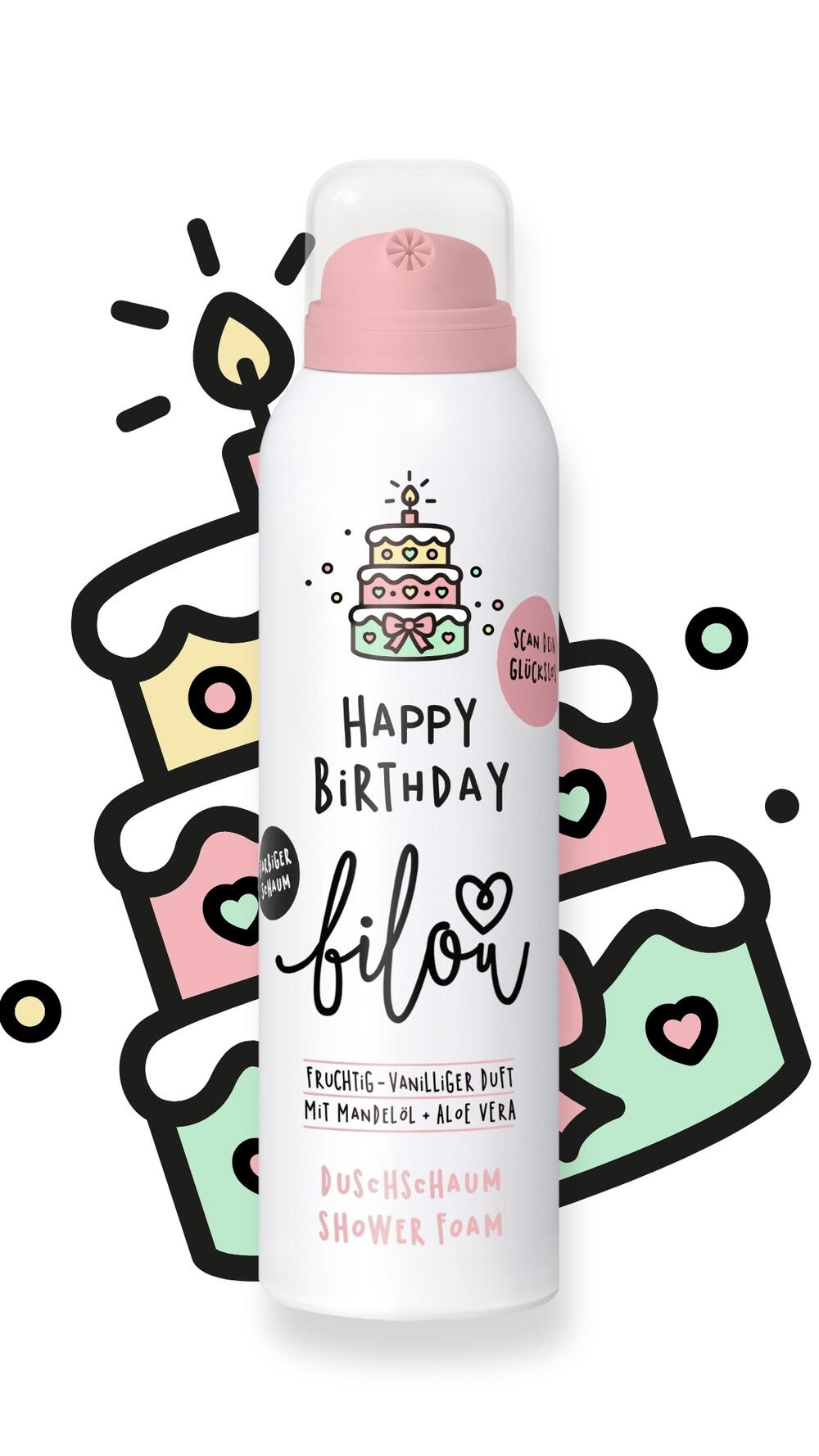 Пінка для душу Bilou 200 ml Happy Birthday