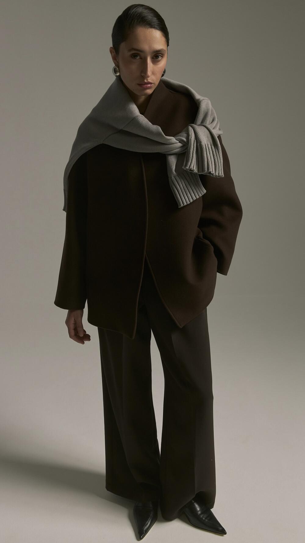 Напів пальто Прайм Шоколадний, S