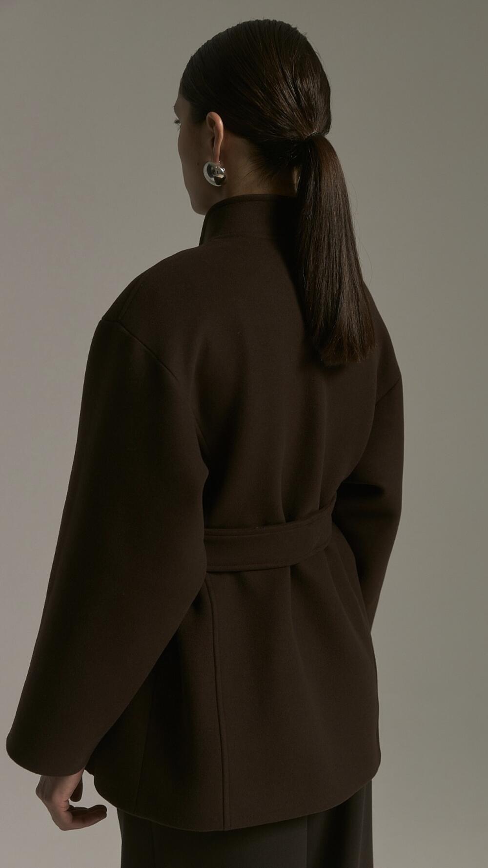 Напів пальто Прайм Шоколадний, S