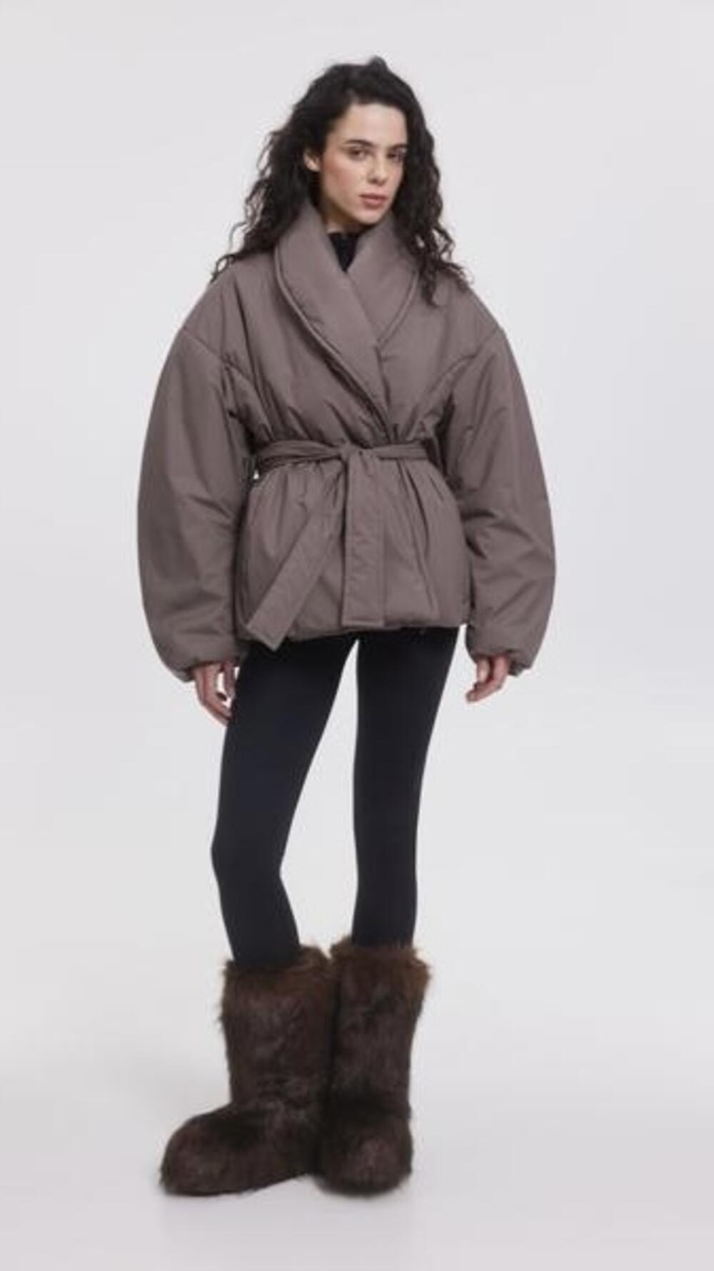 Куртка євро зима на запах, Аселія Капучіно, M/L