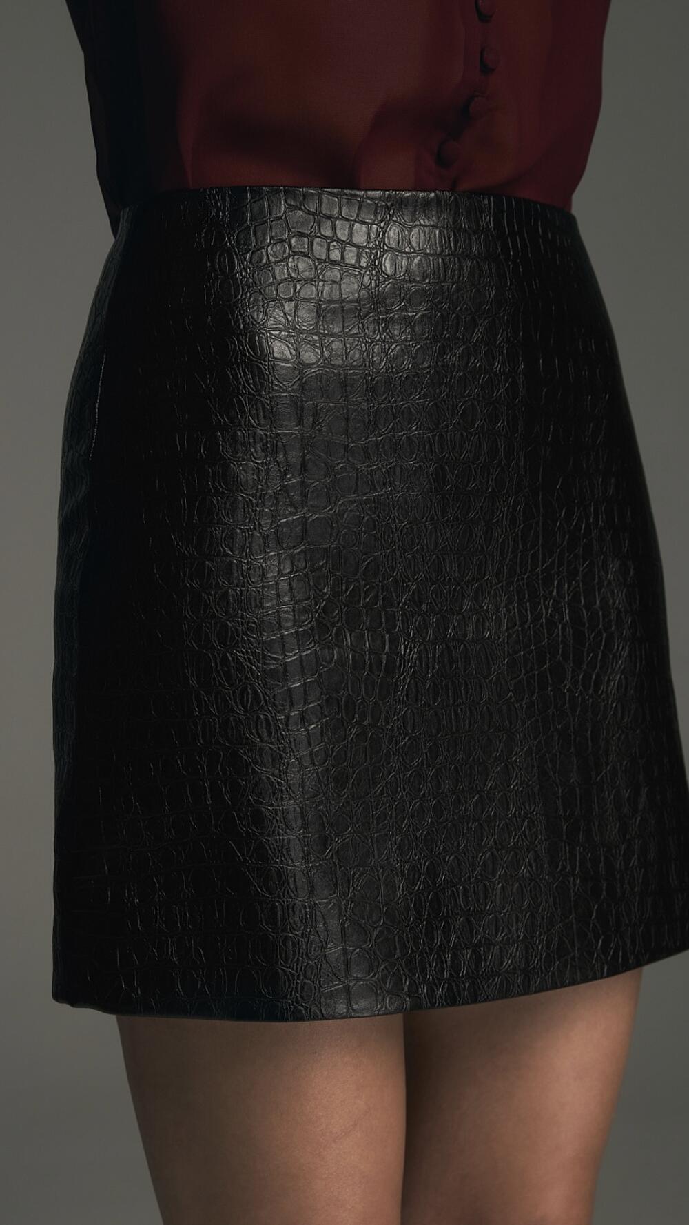 Спідничка Зейра фактура чорний пітон Stimma Чорний, L