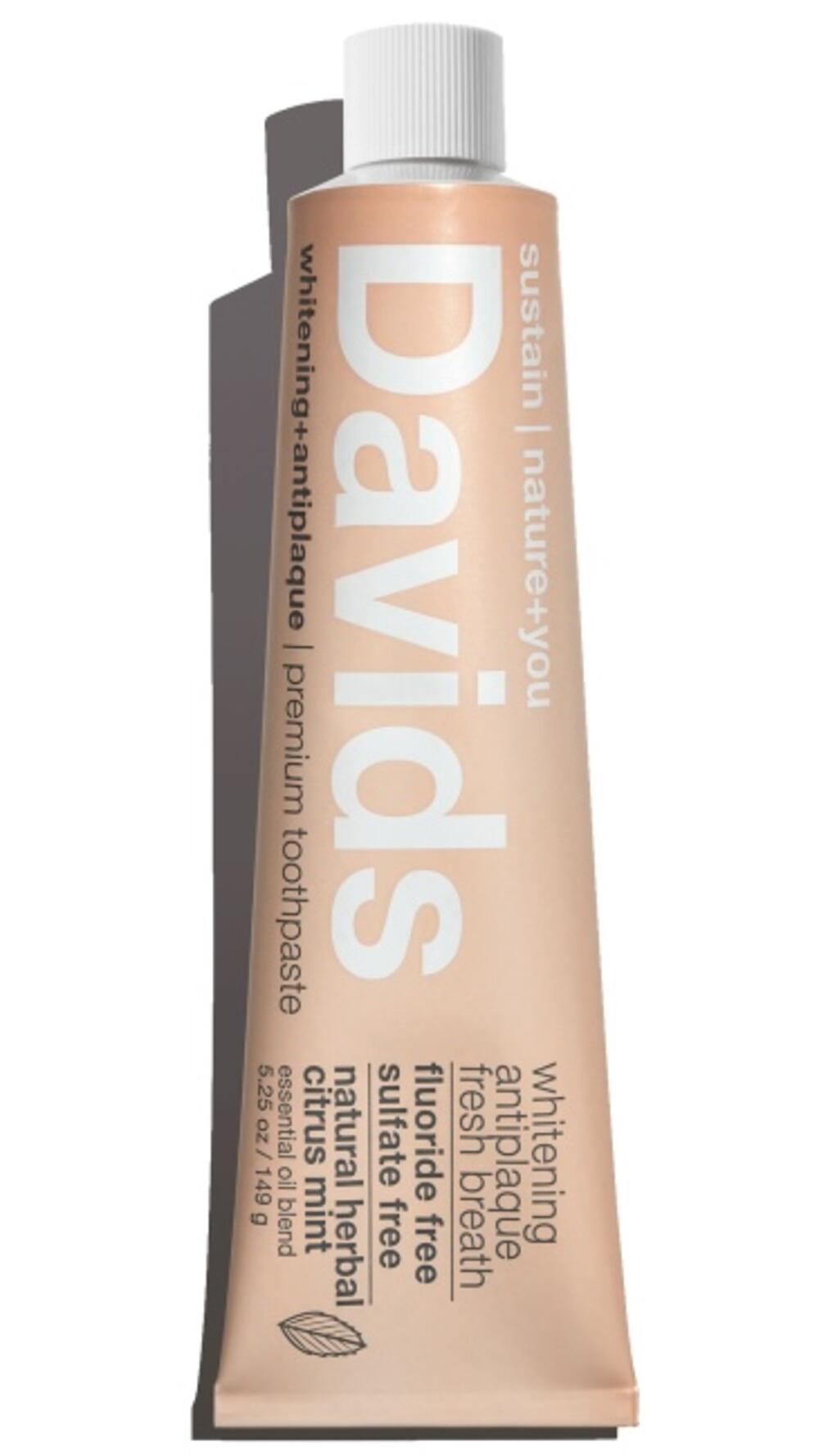 Зубна паста, захист від зубн.нальоту для дорослих зі смаком травʼяної цитрус. ї мʼяти Davids 