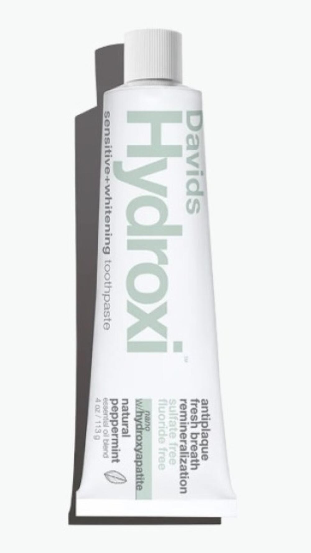 Зубна паста Hydroxi Sensetiv+whitening для дорослих з наногідрокс. Мʼята перцева Davids 113 g