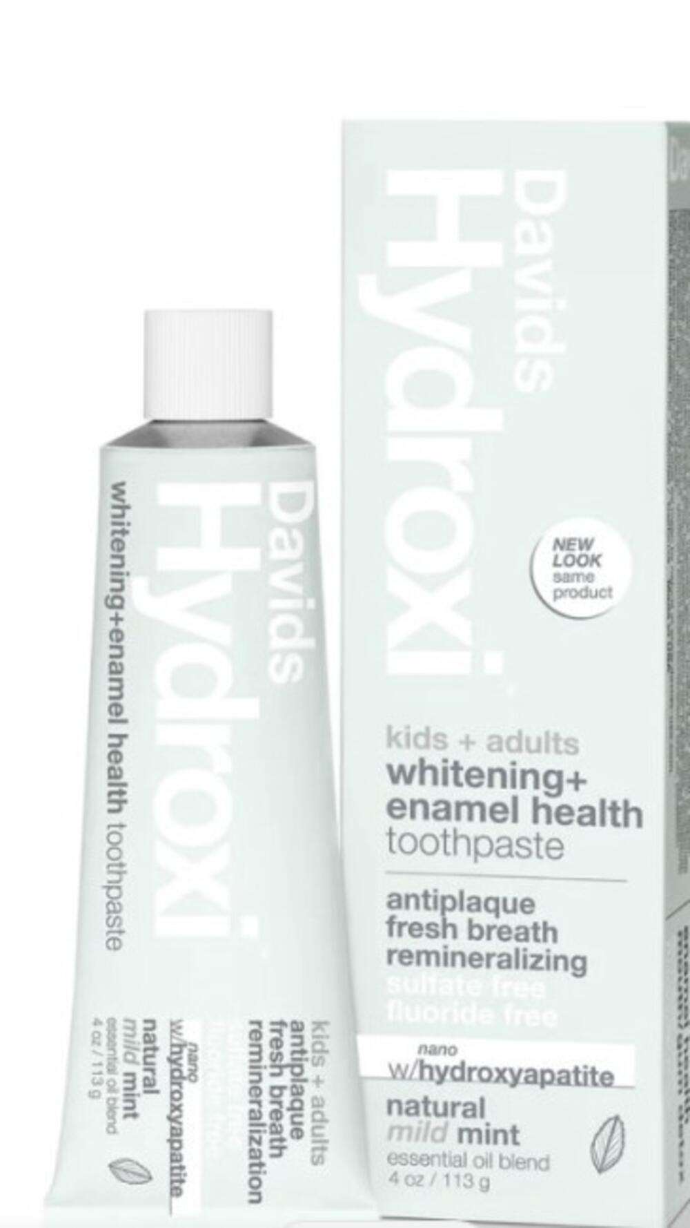 Зубна паста Hydroxy для дітей і дорослих з наногідрокс. Солодка мʼята Davids 