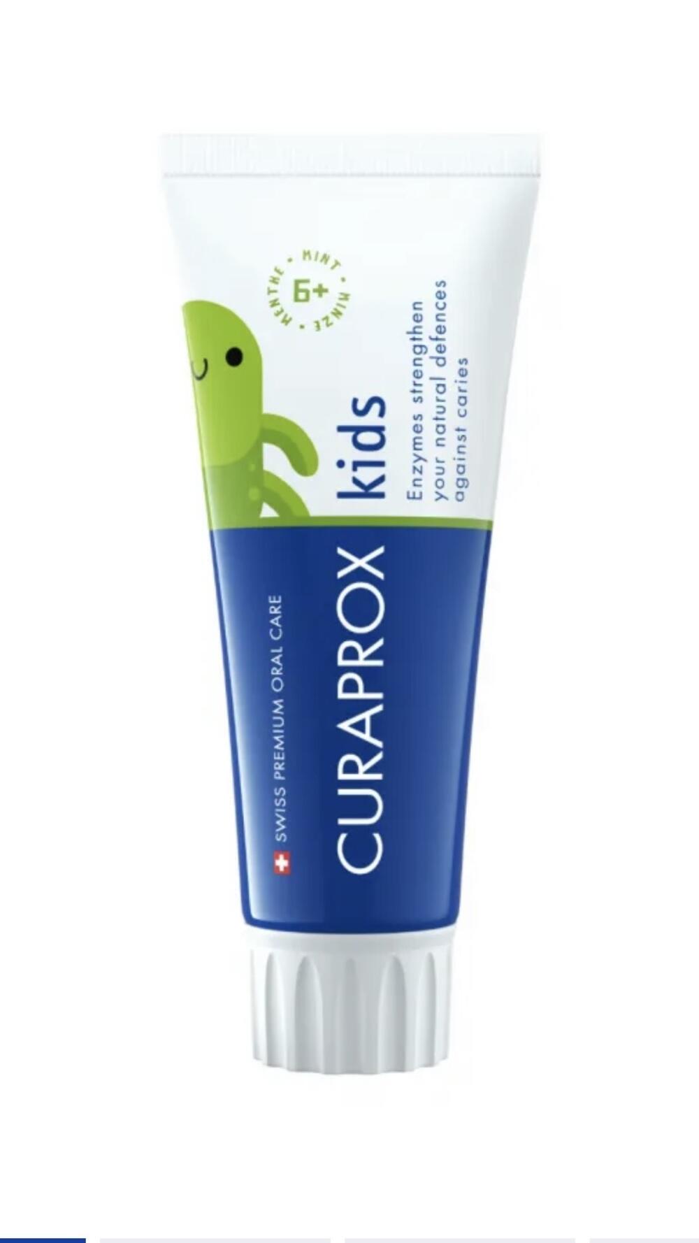 Дитяча зубна паста з фтором,з 6 років, мʼята 10 ml 