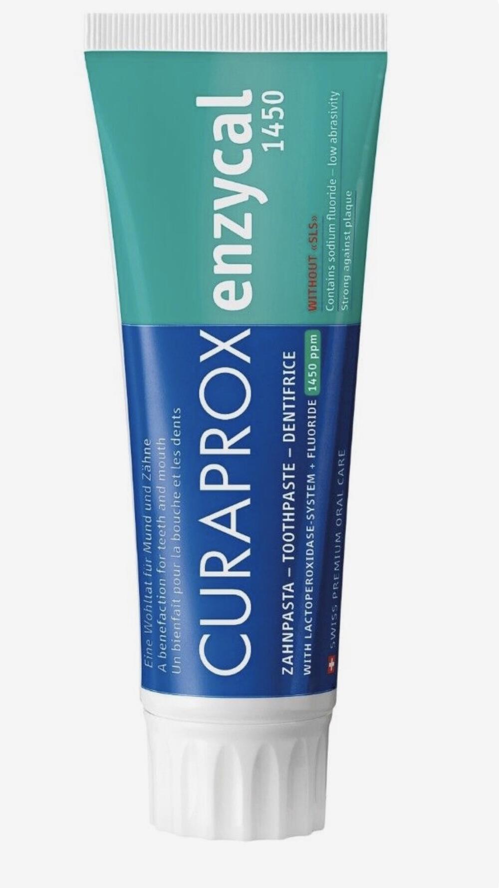 Зубна паста ферментна Enzycal 1450 ppm 75 ml 