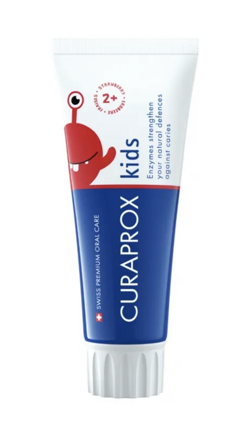 Дитяча зубна паста з фтором, з 2-х років, полуниця 60 ml 