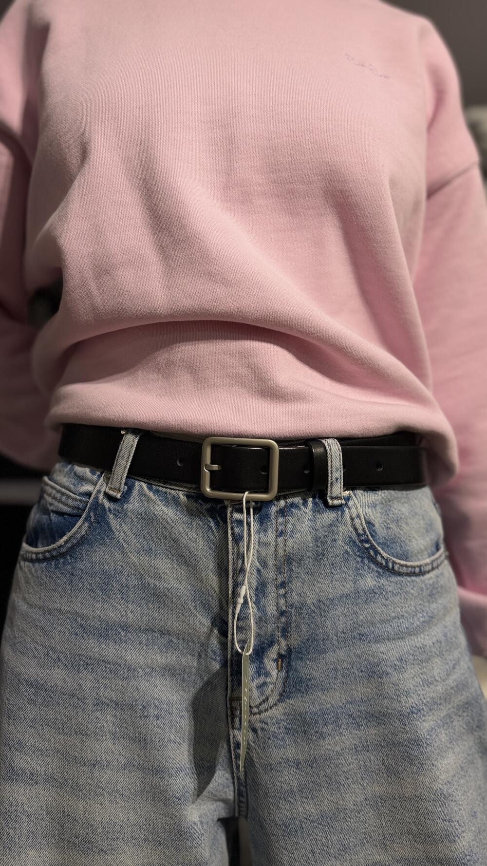 Ремінь шкіряний 05.30.00.164 шириною 3 см Кремінь Чорний