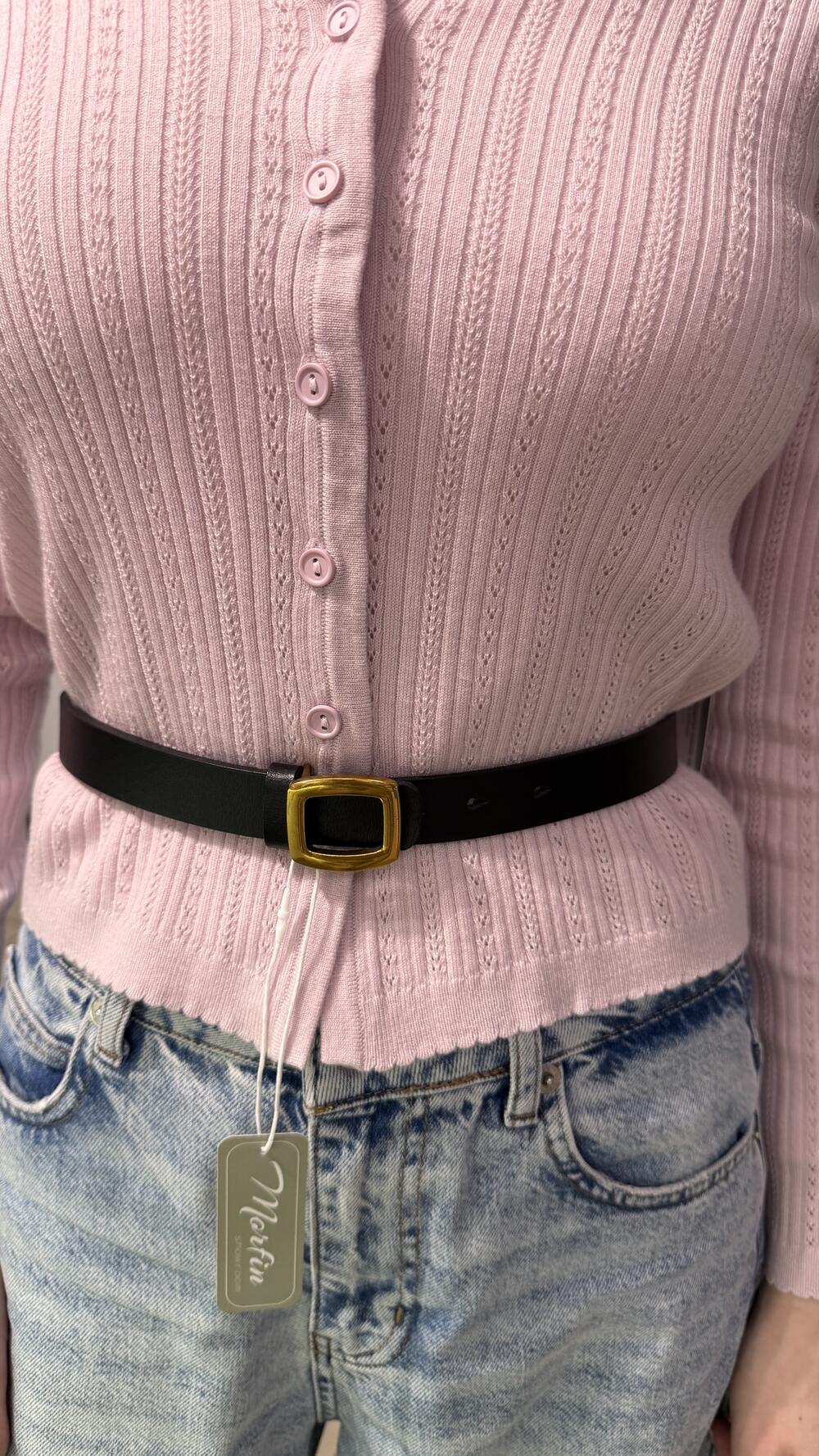 Ремінь шкіряний 05.25.75.16/17 (2 см) Kremin Чорний