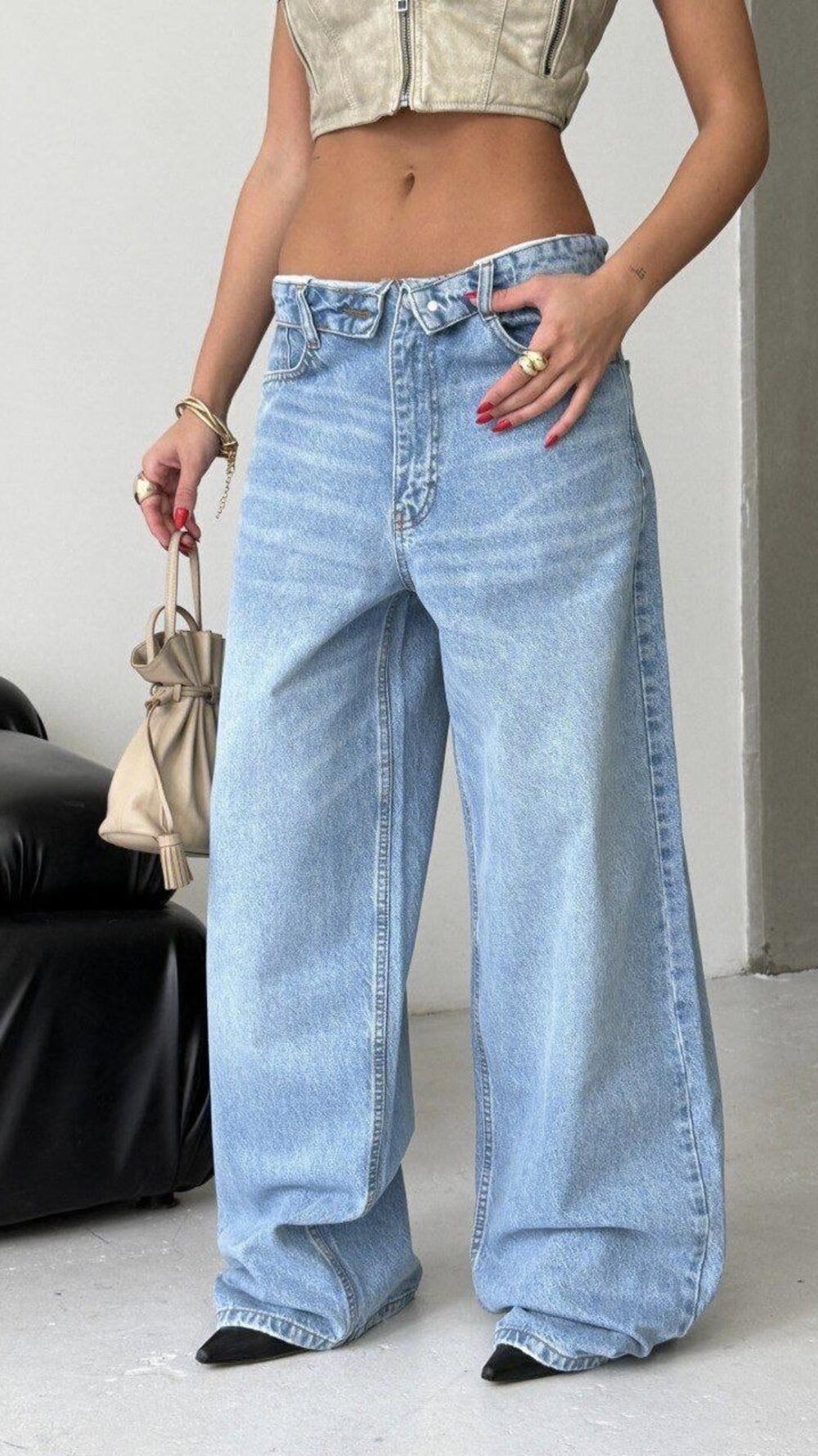 Джинси Squalo 1427 Блакитний, 34