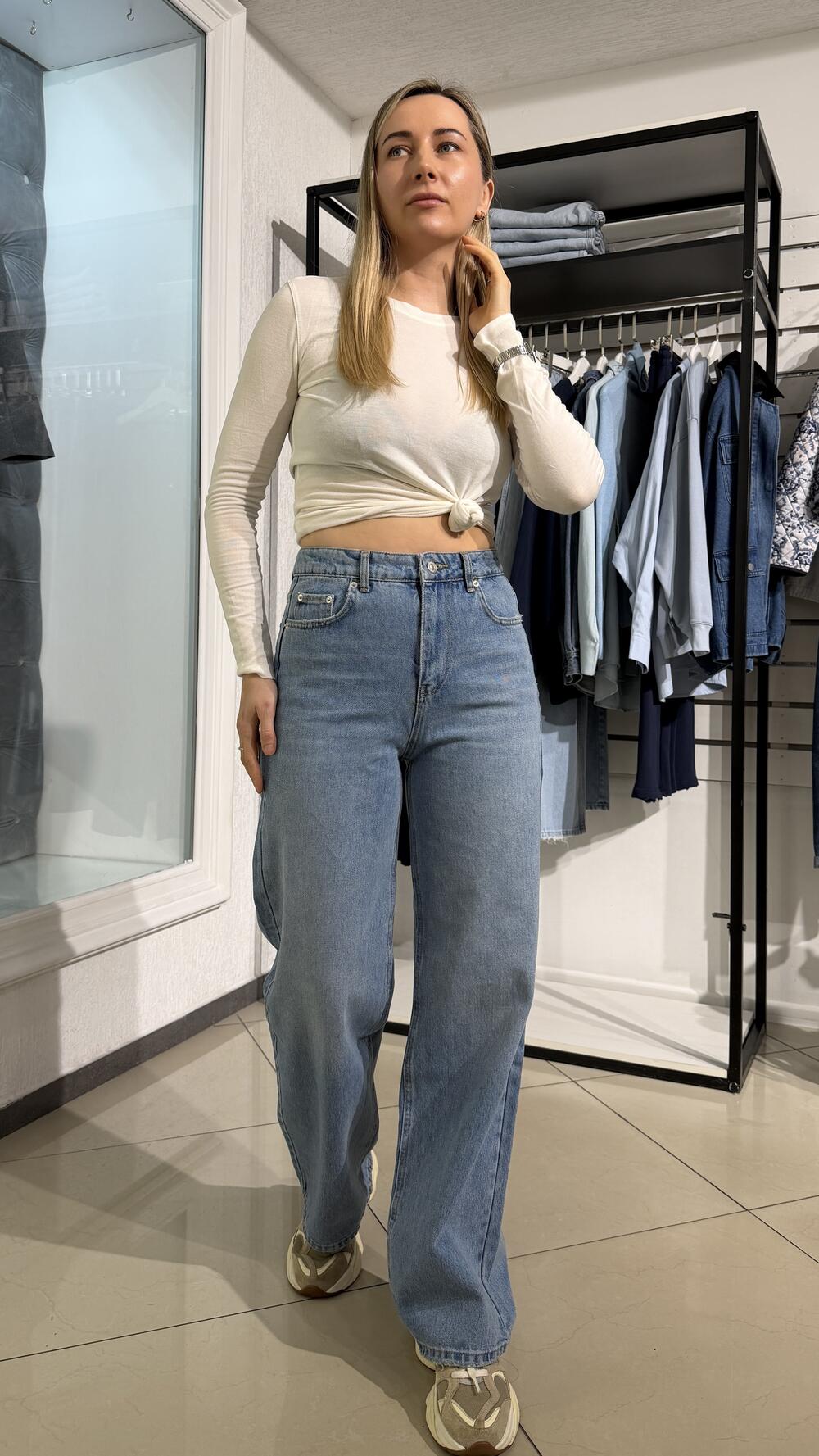 Джинси Denim Palace 1093 Блакитний, 38