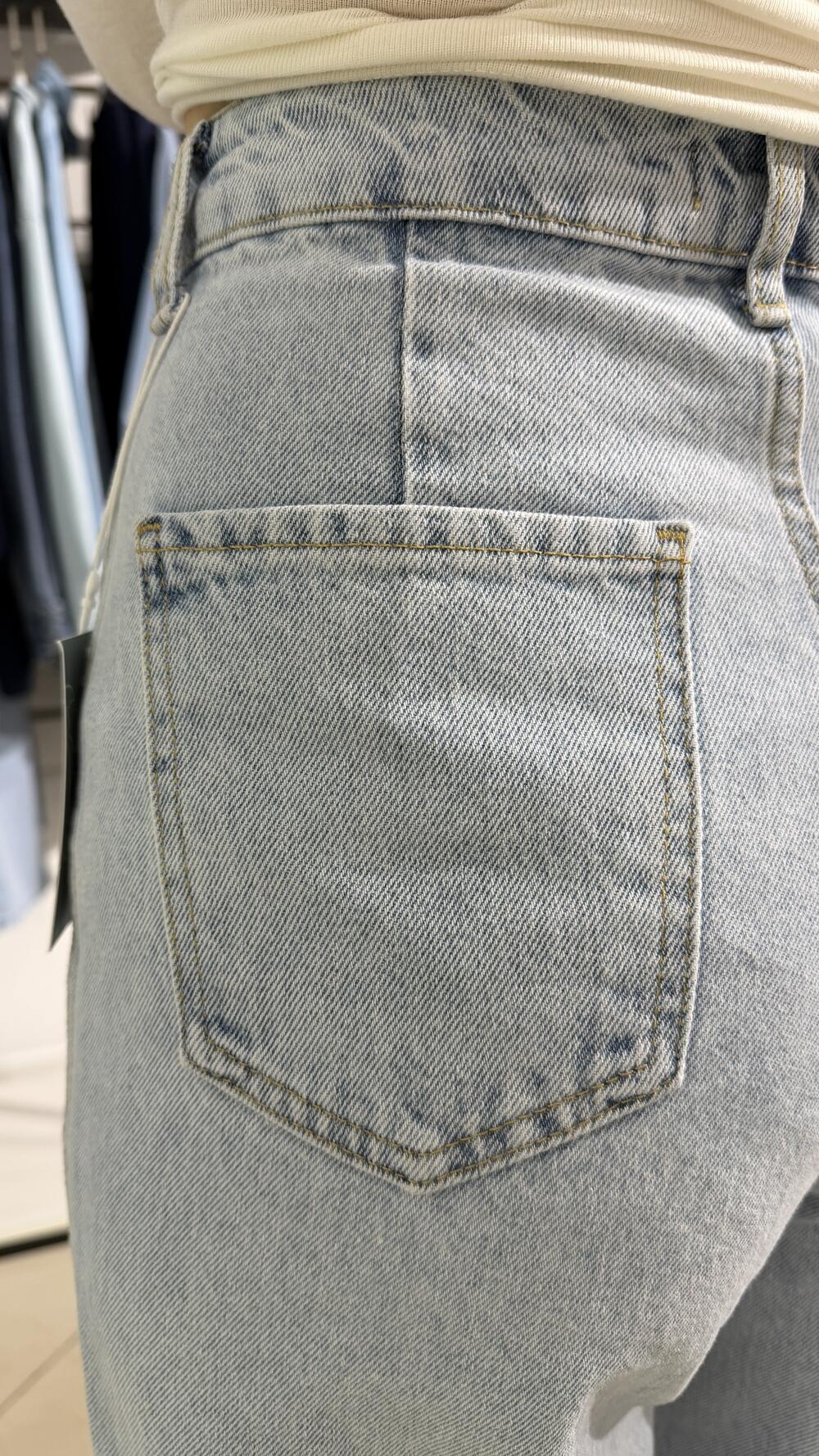 Джинси мом з супер високою посадкою мод.22 Jack Zamara Блакитний, 40