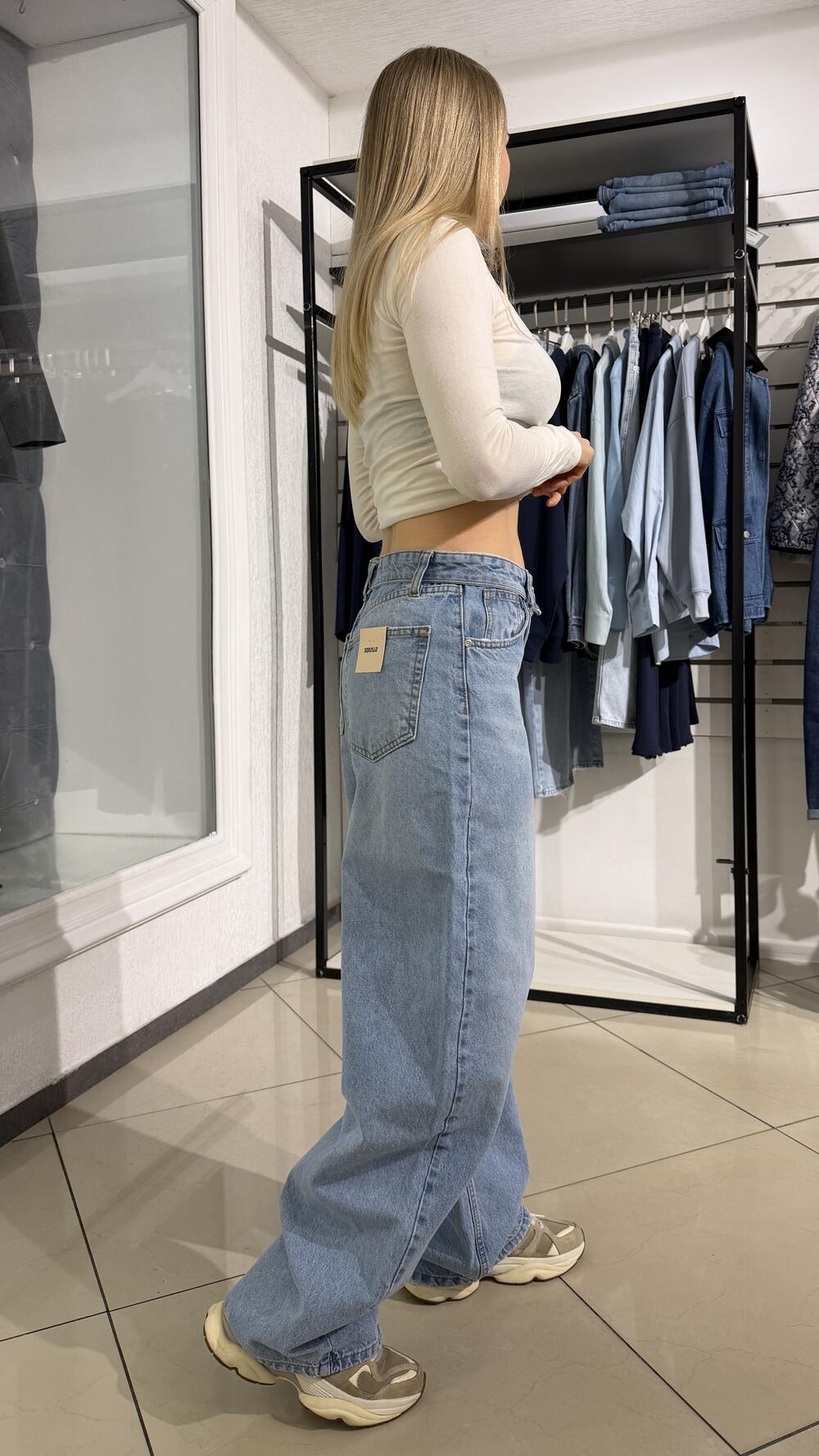 Джинси Squalo 1427 Блакитний, 36