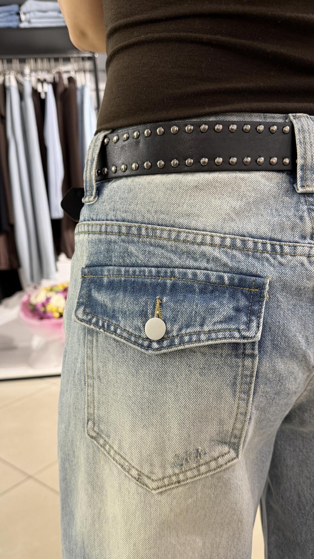 Джинси прямі з кишенями клапанами 513 Блакитний, XL