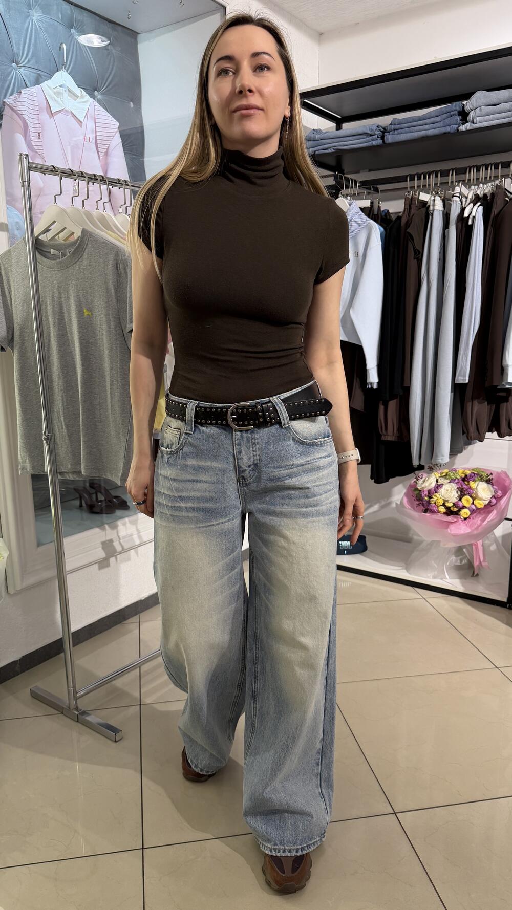 Джинси прямі з кишенями клапанами 513 Блакитний, L