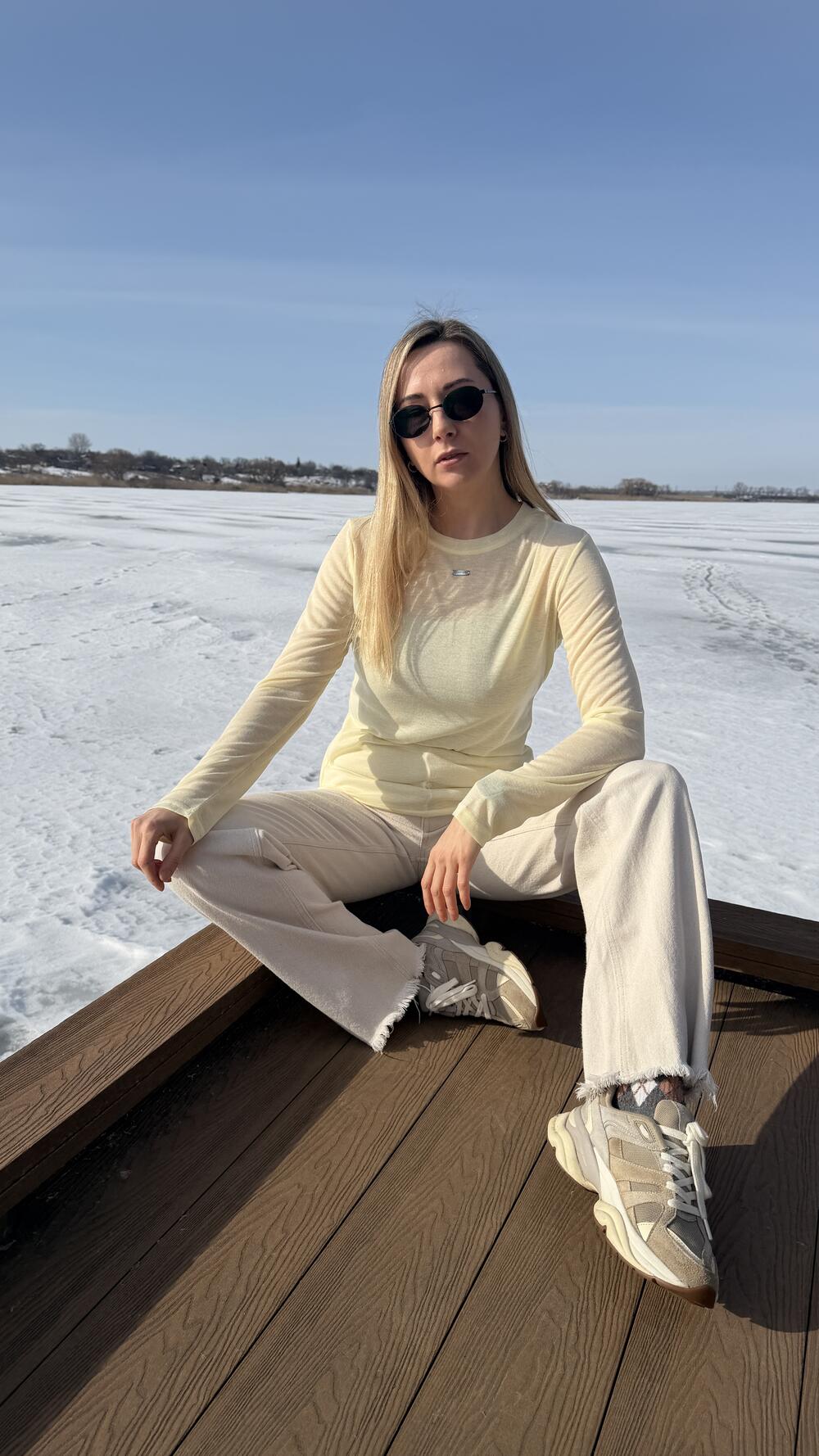 Лонг напівпрозорий з декором на грудях Жовтий, S/M