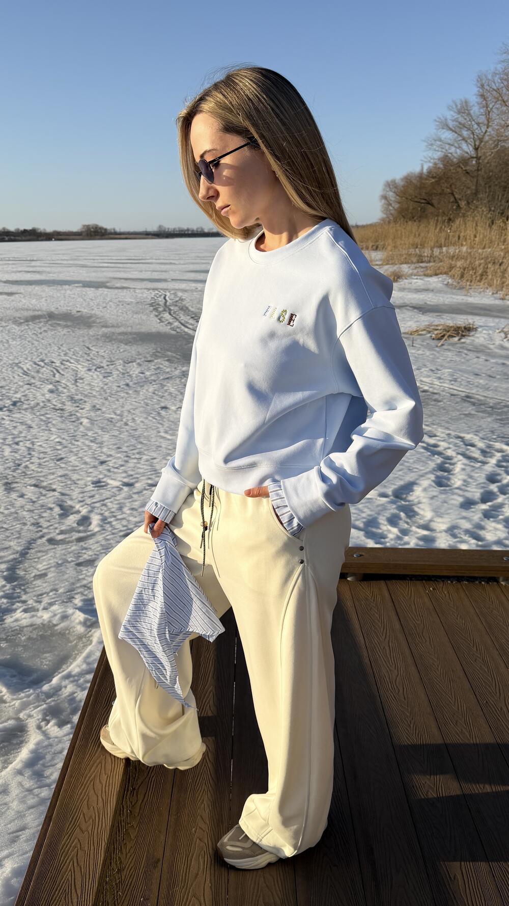 Світшот комбінований з двох тканин виш. Else 