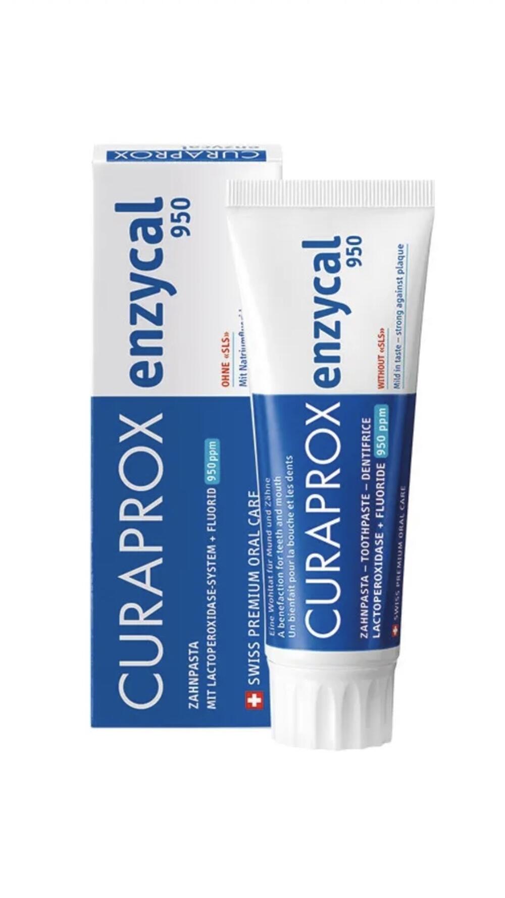 Зубна паста ферментна Enzycal 950 ppm 75 ml -