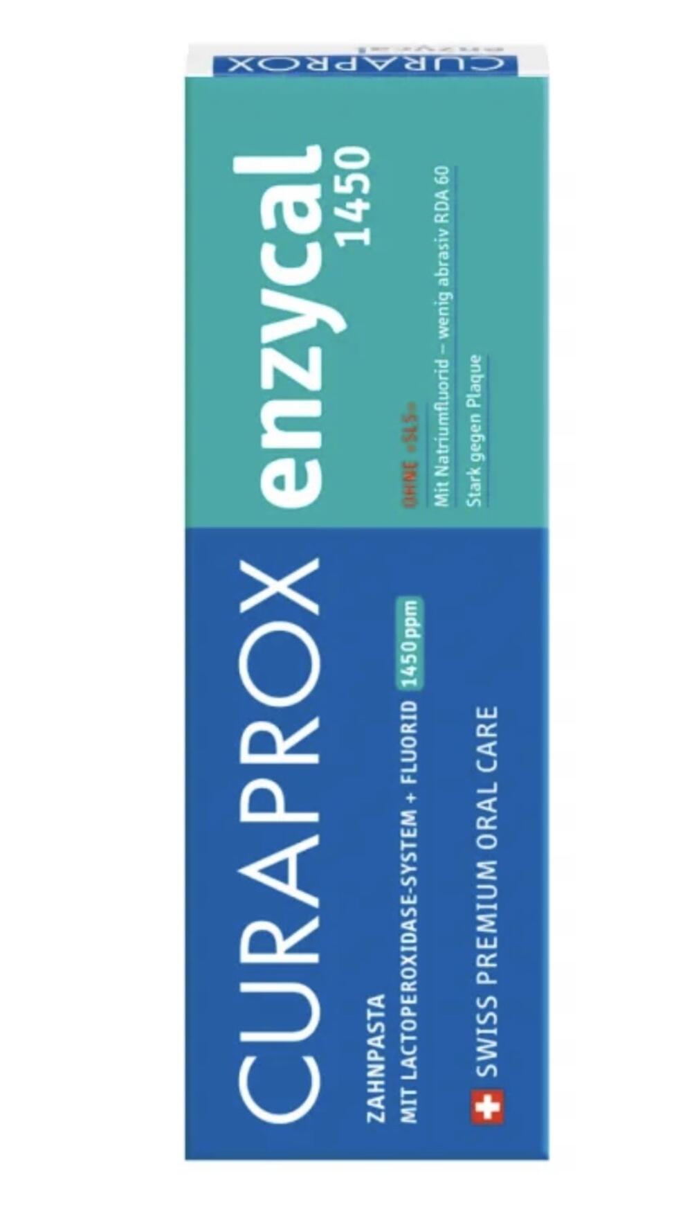 Зубна паста ферментна Enzycal 1450 ppm 75 ml -