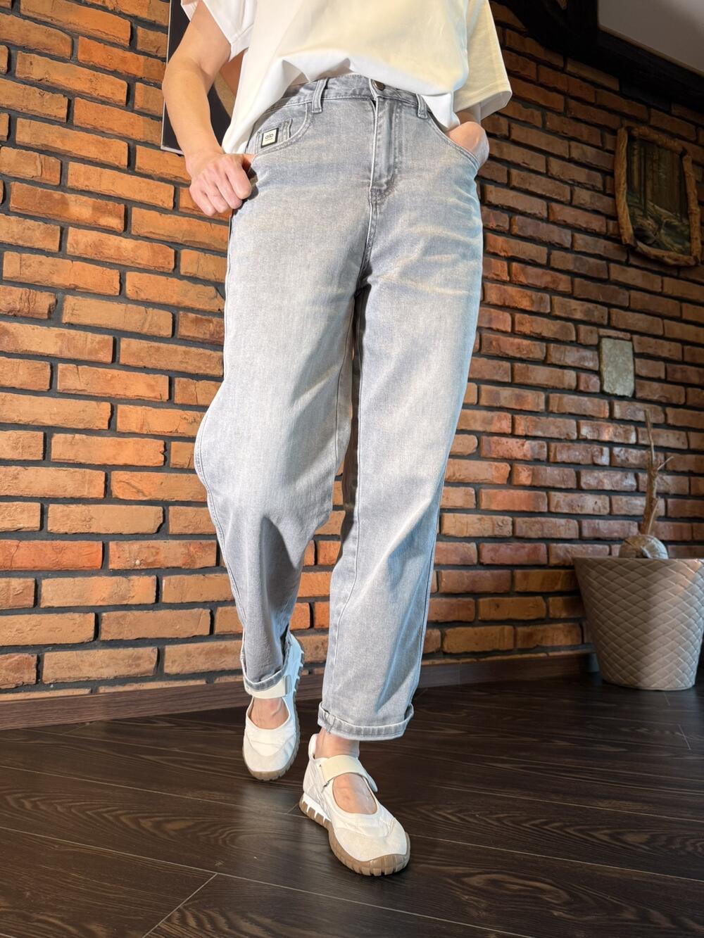 Джинси  mom 79816 lkrs Сірий, 29