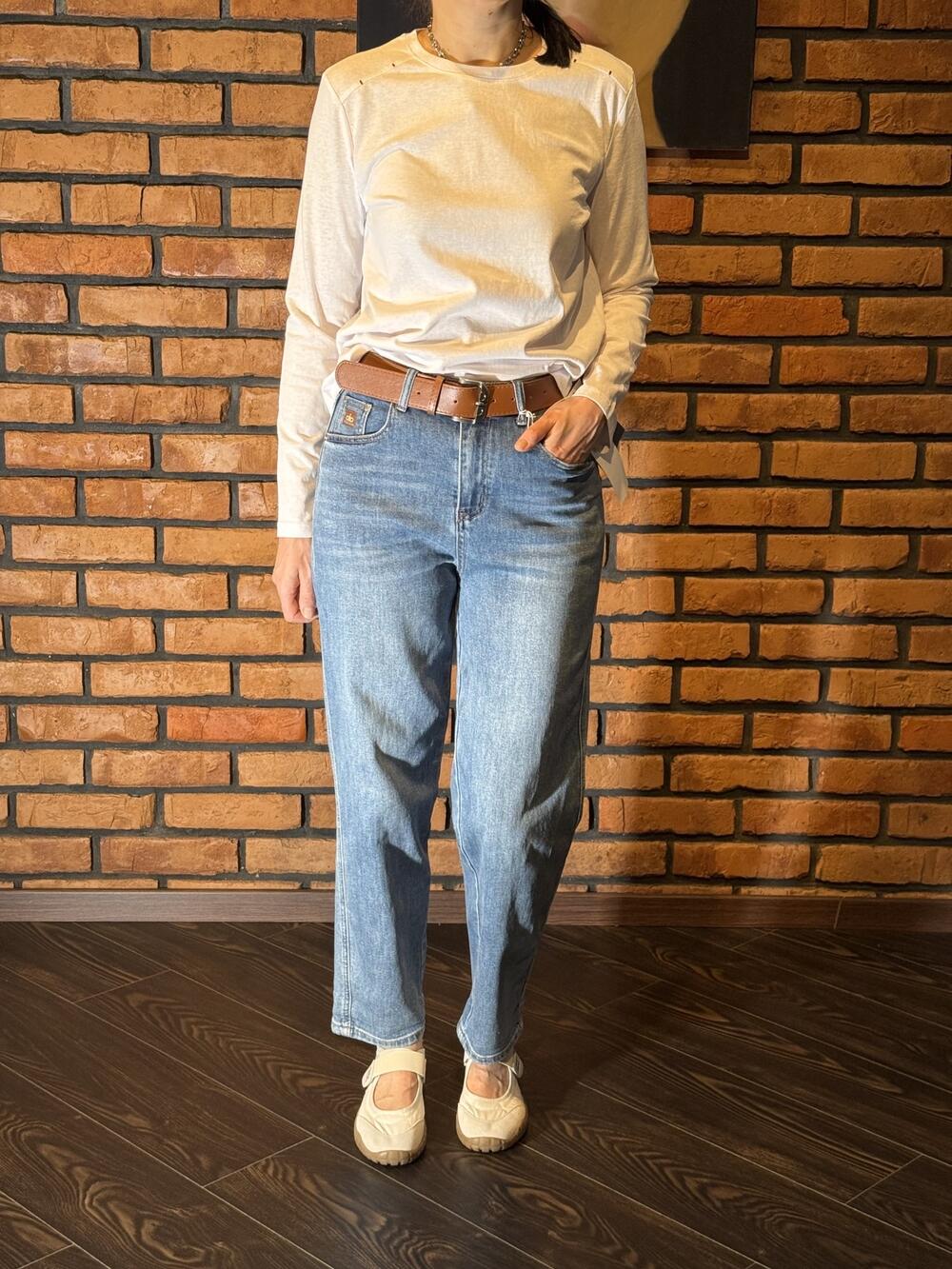 Джинси mom 79816 lkrs Синій, 27