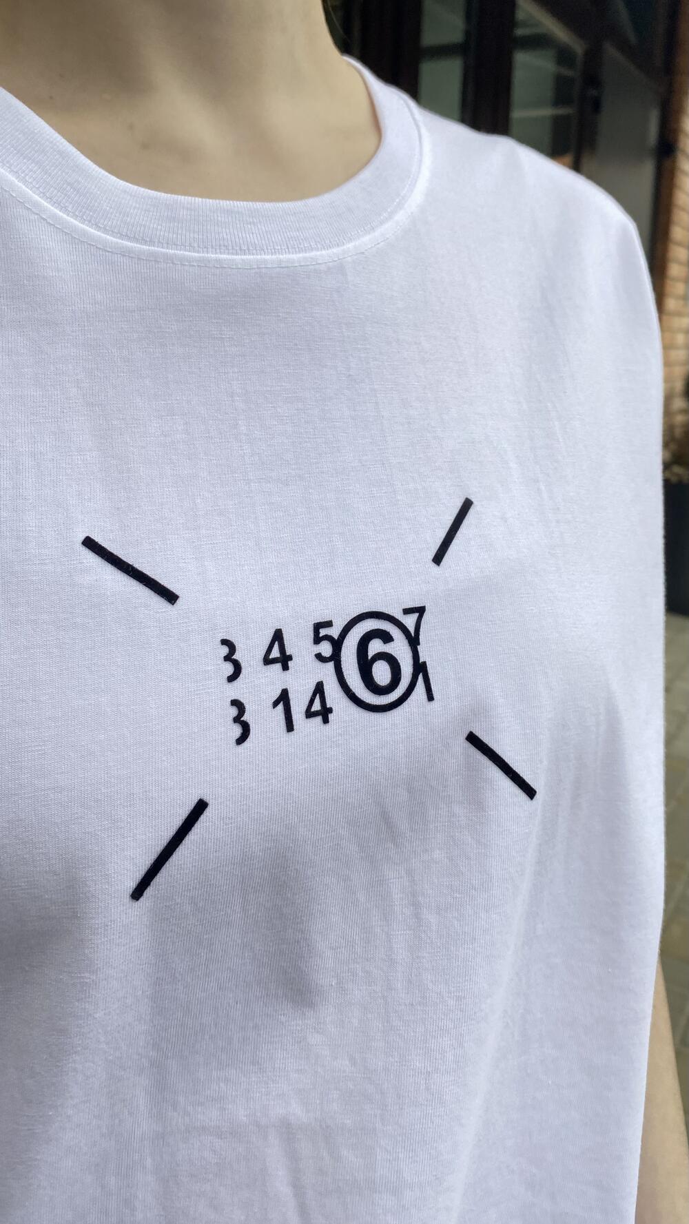 Футболка 6 Білий, Oversize