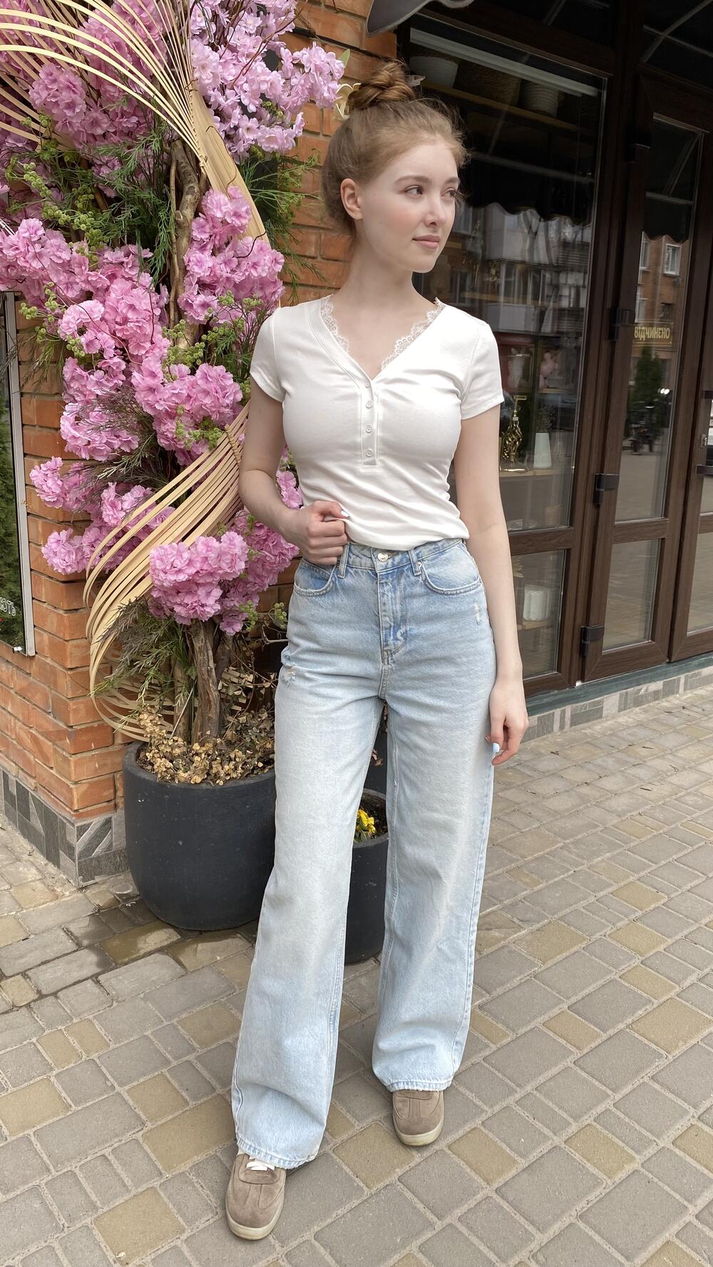 Джинси R85 mod.1725 Блакитний, 34