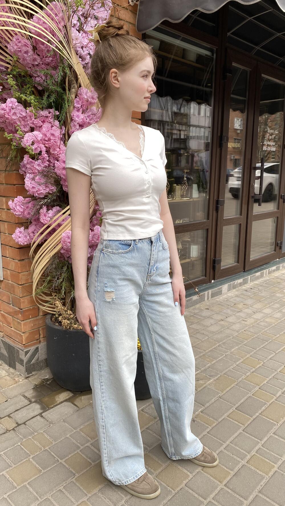 Джинси R85 mod.1725 Блакитний, 34