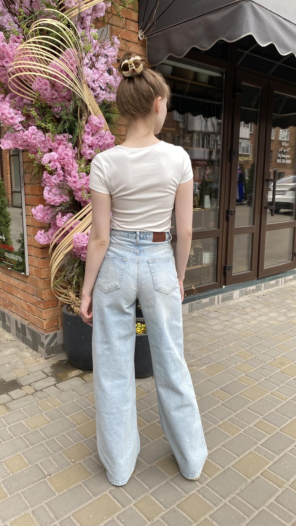 Джинси R85 mod.1725 Блакитний, 34