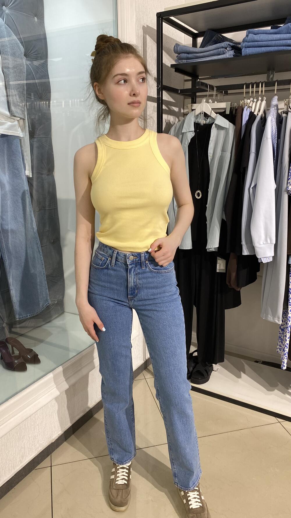 Джинси класичні Reformation Синій, 28