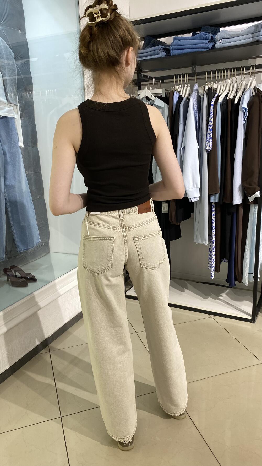 Джинси Woman Dwnim mod.1762 Пісочний, 34