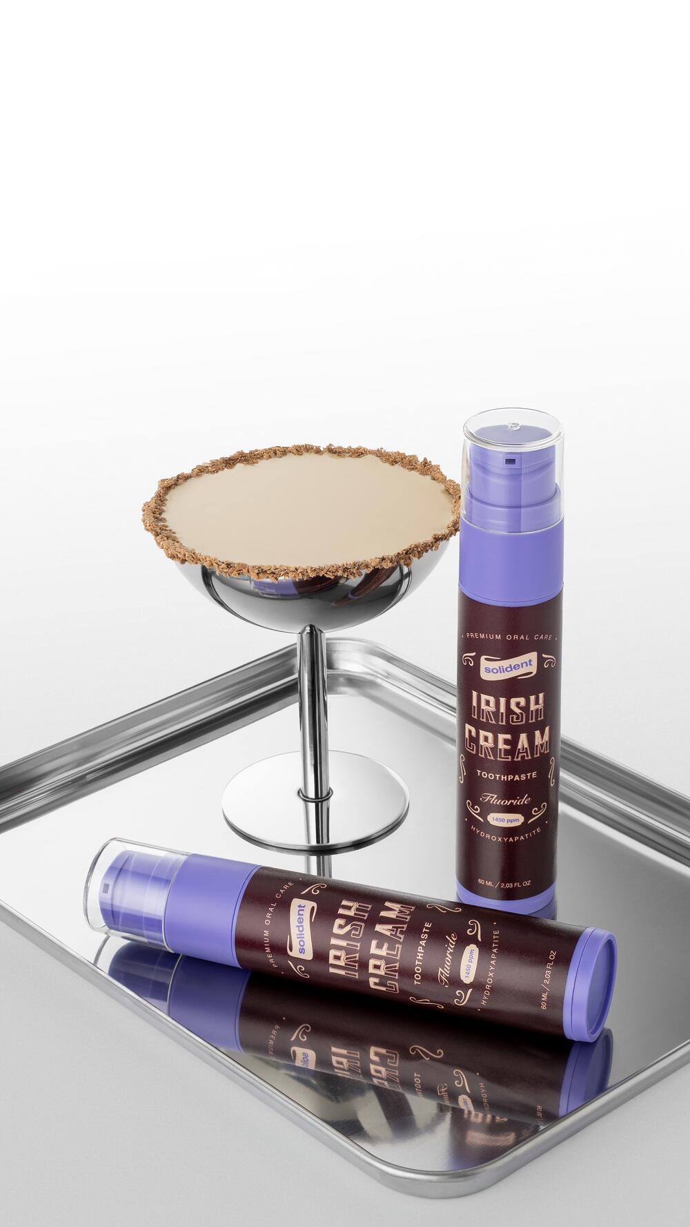 Зубна паста Solident Irish Cream з фтором 1450 ppm 60 ml 
