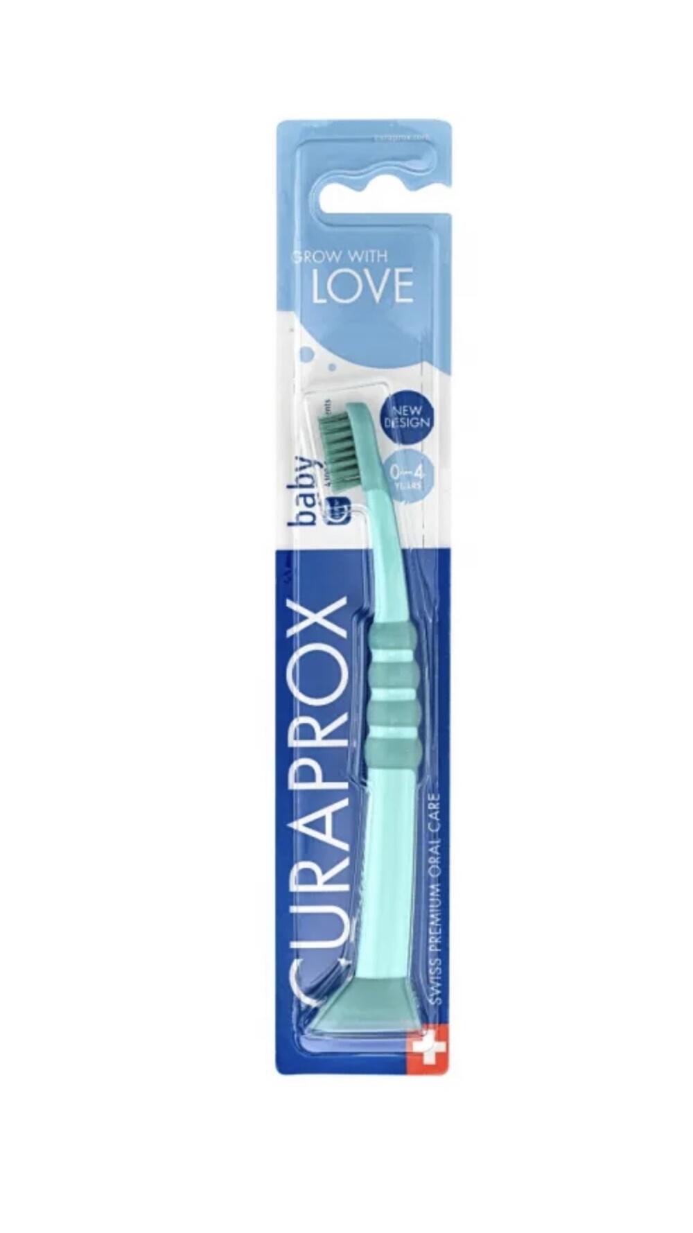 Зубна щітка дитяча з гумов. ручкою Бірюза з бірюзою