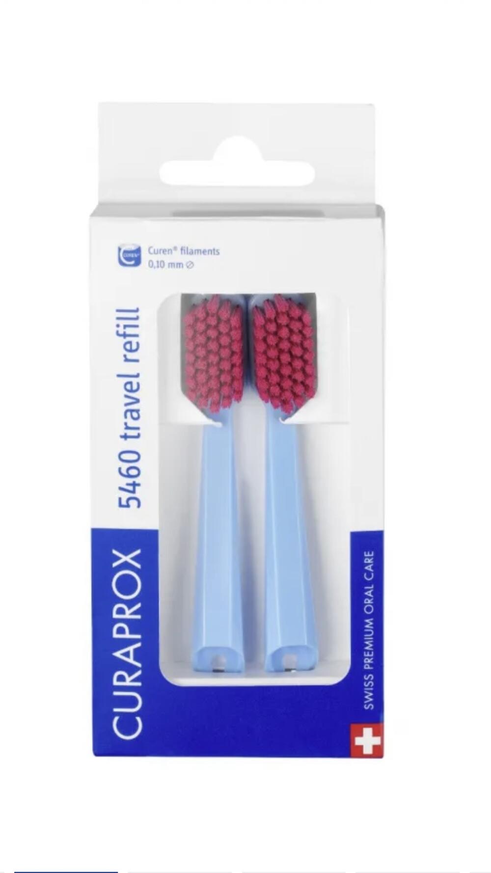 Набір змінних насадок для щітки в дорожній набір ( поштучно) Cs5460 Блакитний з рожевим