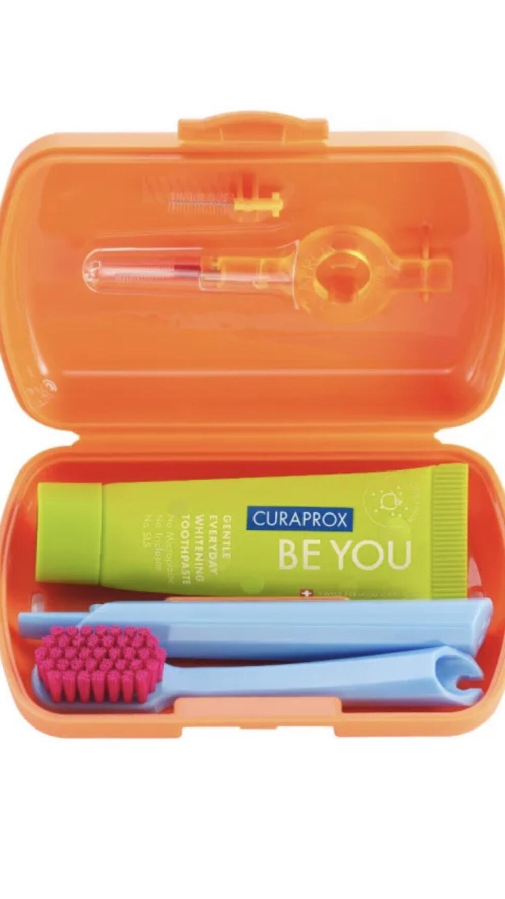 Набір дорожній Be you ( зубна щітка, паста, йоршики) Помаранчевий