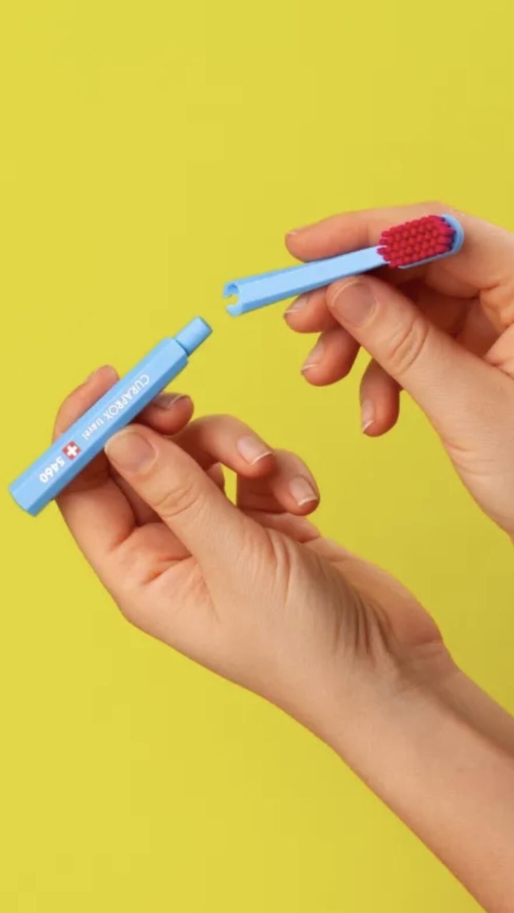 Набір змінних насадок для щітки в дорожній набір ( поштучно) Cs5460 Блакитний з рожевим