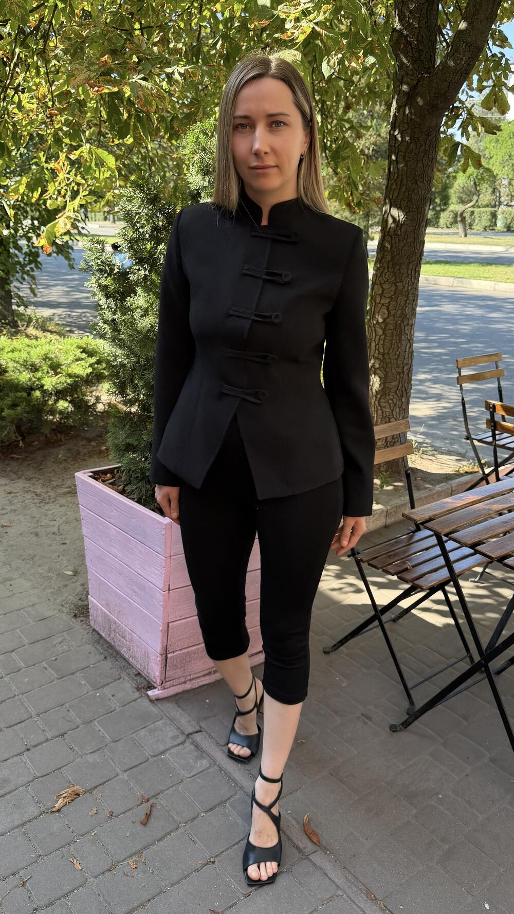 Капрі без застібок Khloe Чорний, S