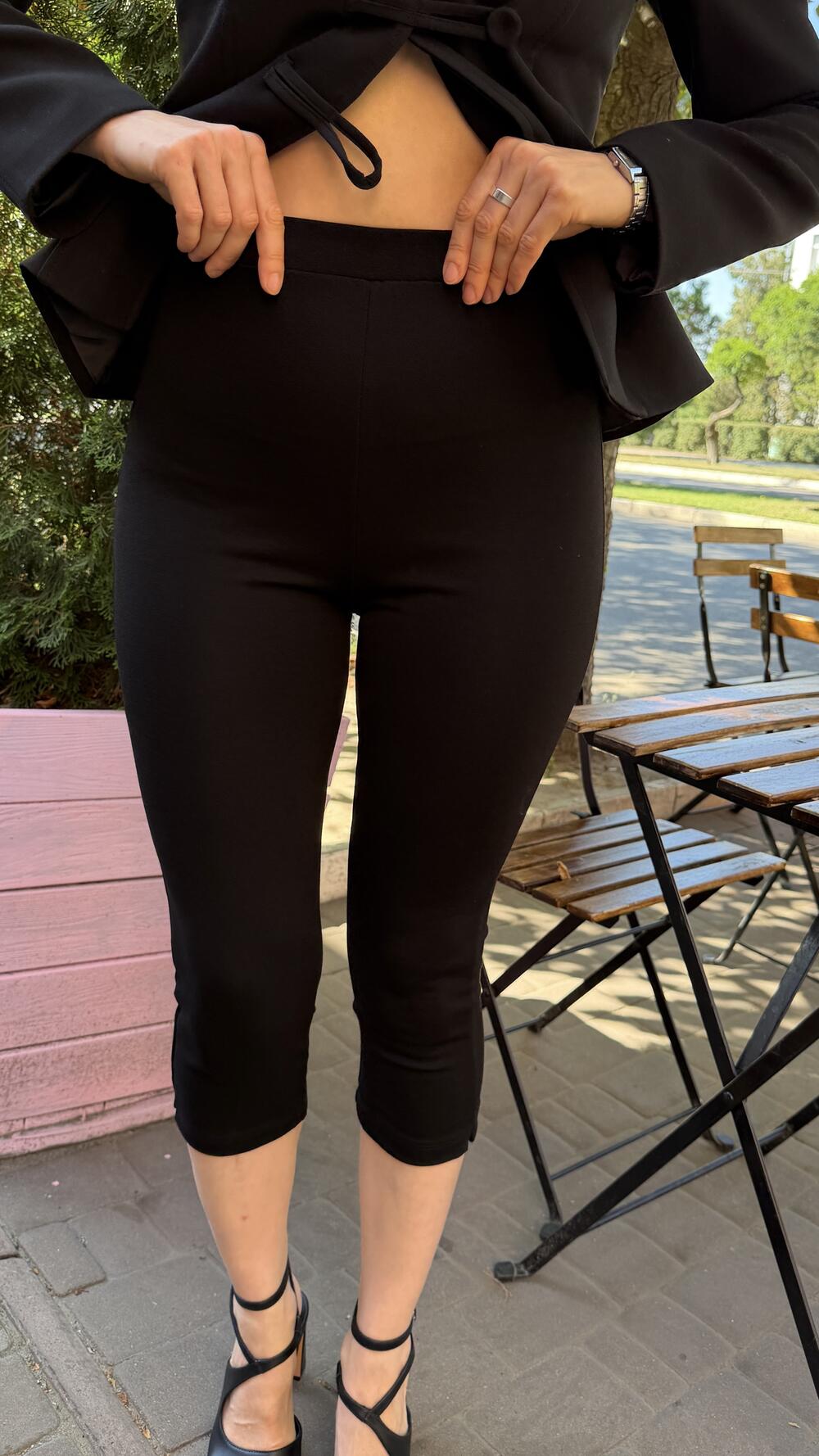 Капрі без застібок Khloe Чорний, L