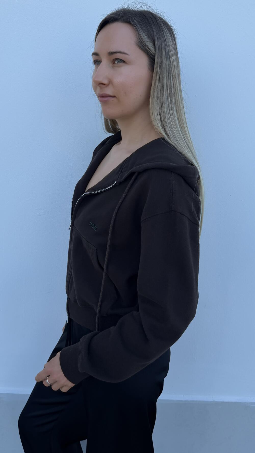Олімпійка з блискавкою Fine Шоколадний, Oversize