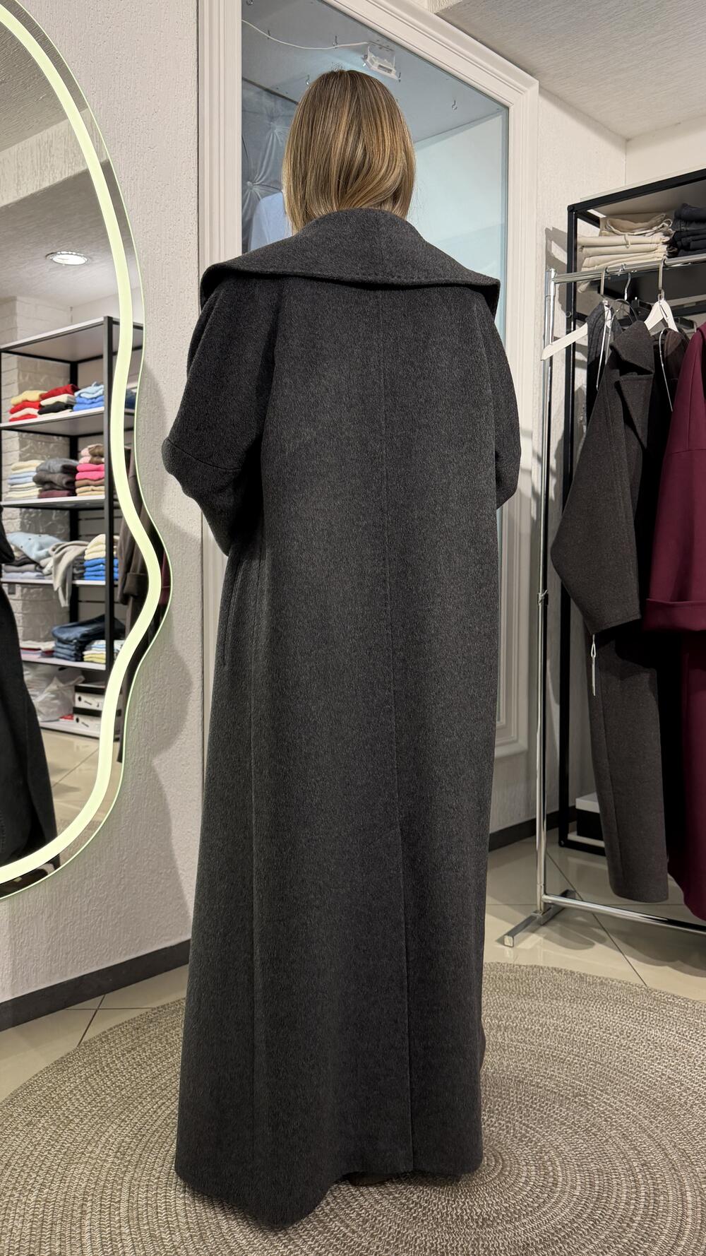 Пальто Дорис Ricco Графітовий, One size