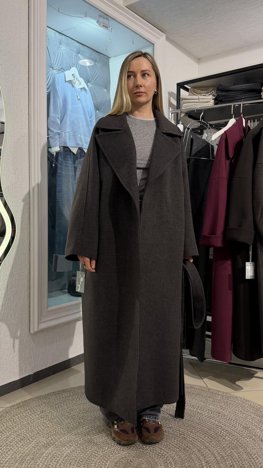Пальто мод. Стиль Ricco Мокка, Oversize
